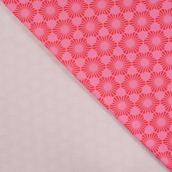 COTON IMPRIME Rétro Rose