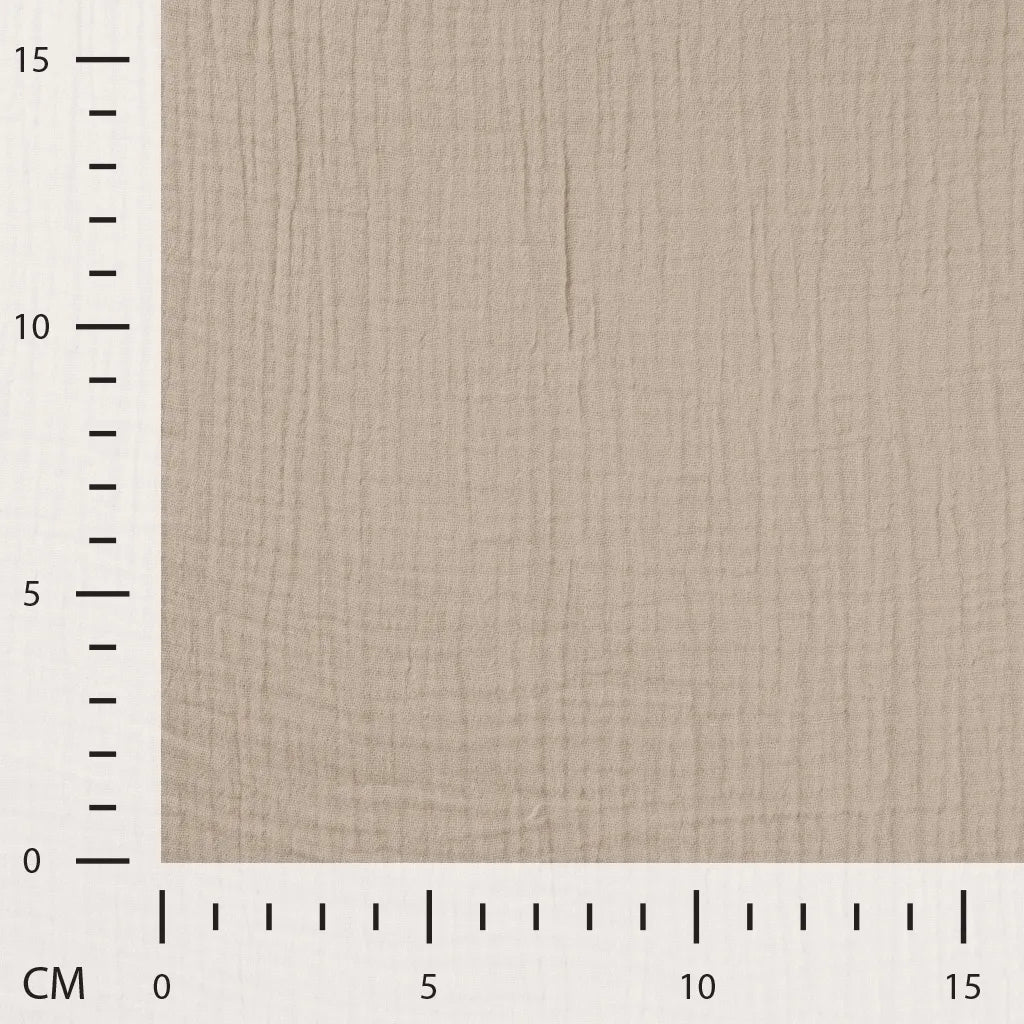 DOUBLE GAZE UNIE Beige Naturel