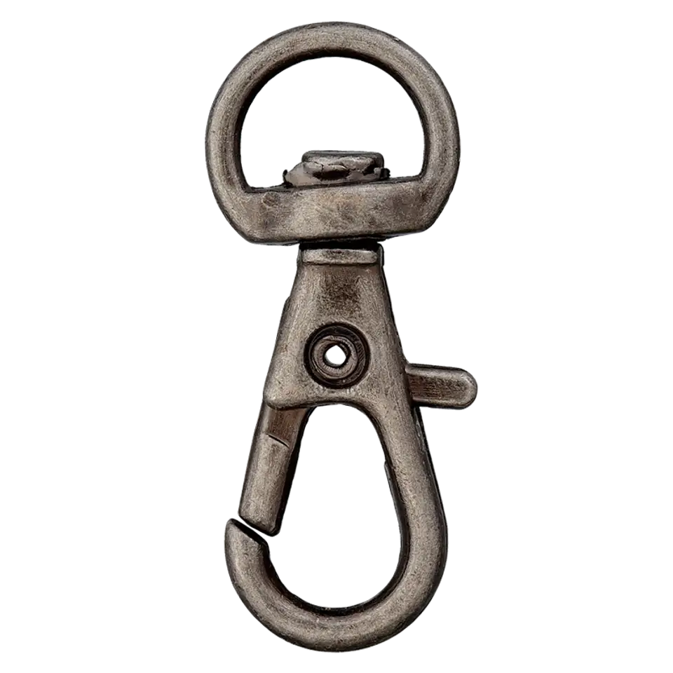 MOUSQUETON METAL Noir 10mm
