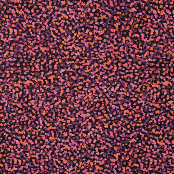 VISCOSE TWILL IMPRIMEE Pois Coloré Fuchsia