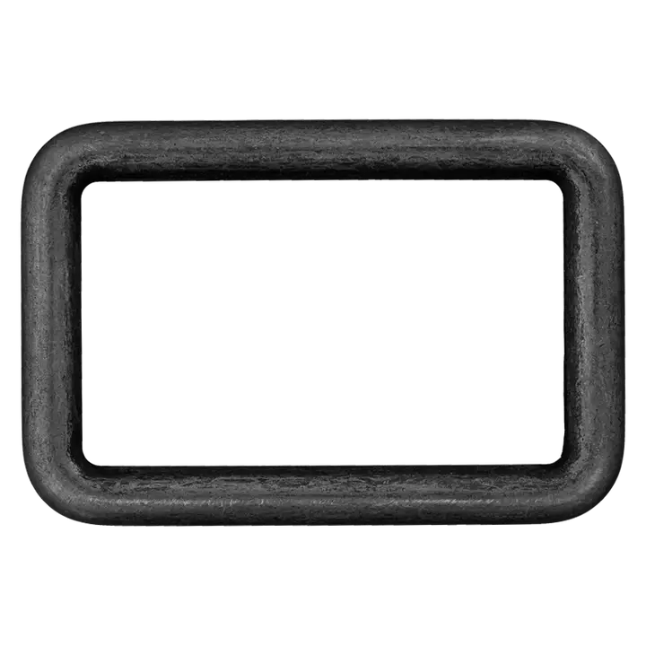 BOUCLE RECTANGLE Métal Noir 20mm