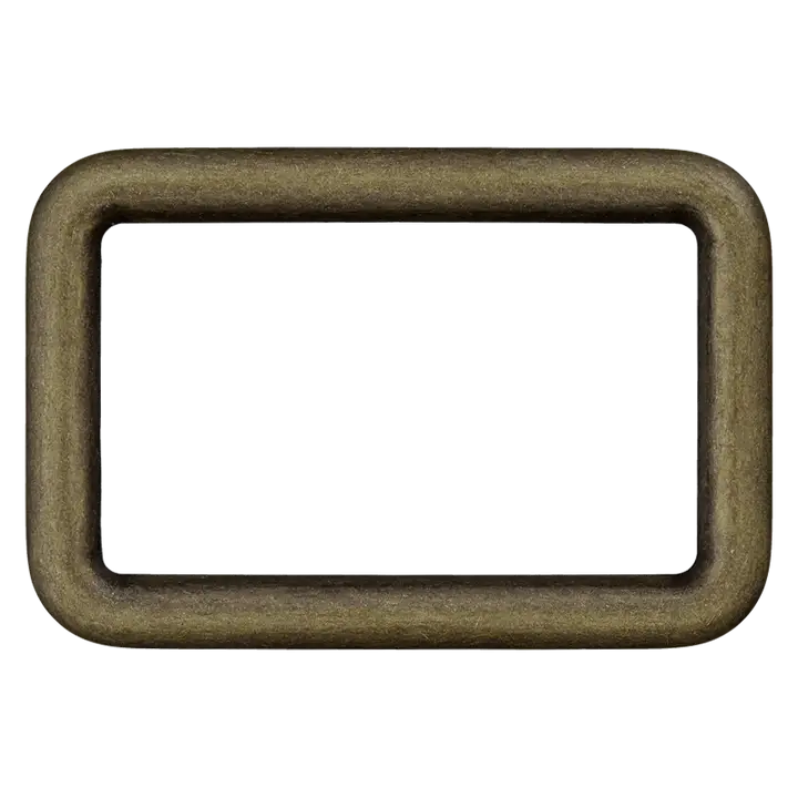 BOUCLE RECTANGLE Métal Bronze 30mm