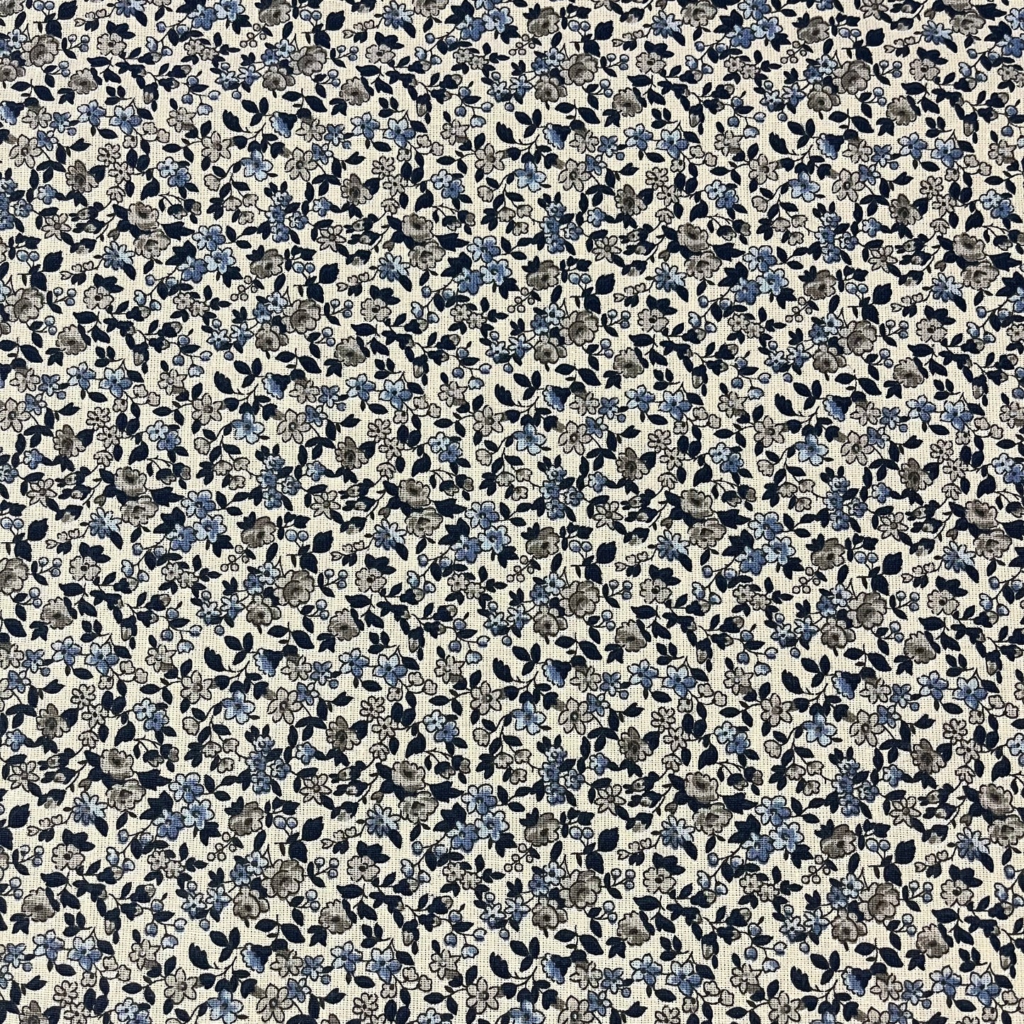 COTON IMPRIME Léonie Bleu