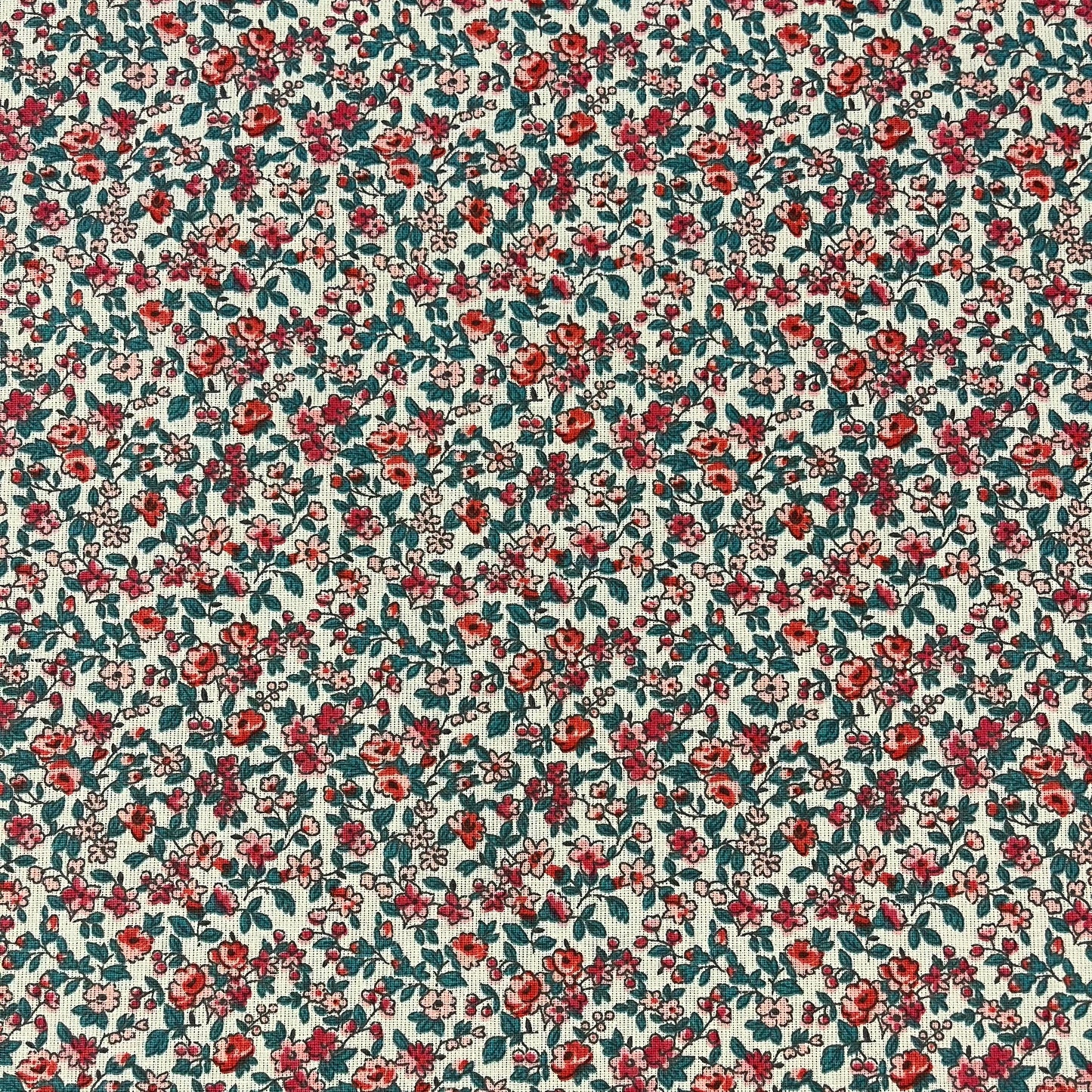 COTON IMPRIME Léonie Corail