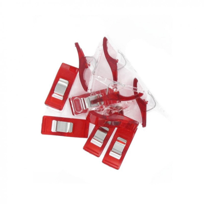 PINCES A TISSU Rouge 24 pinces