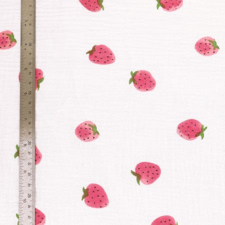 DOUBLE GAZE MOTIF Fraise