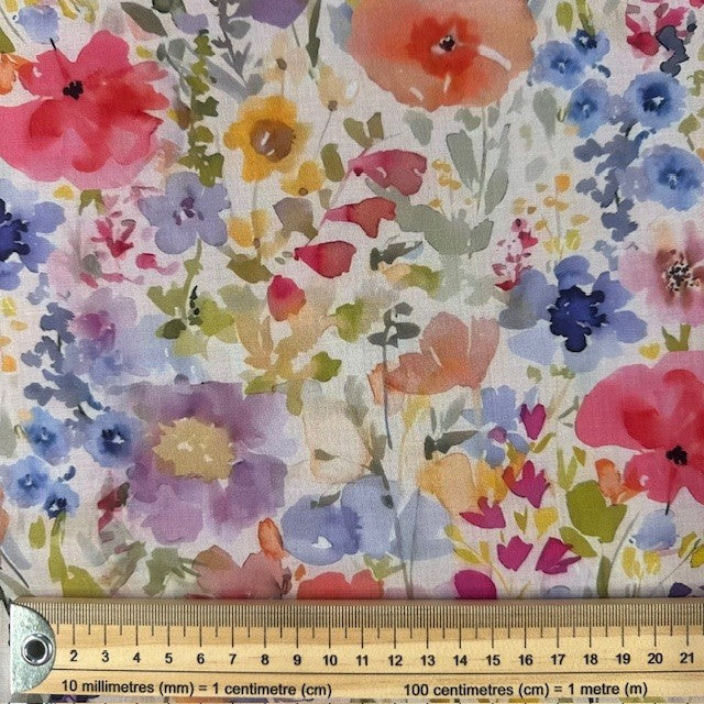 VOILE DE COTON IMPRIME Fleurs