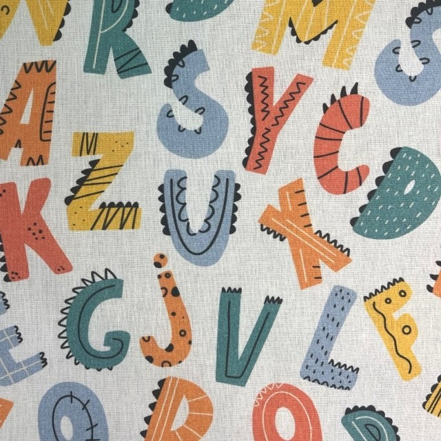 COTON IMPRIME Lettres rigolotes