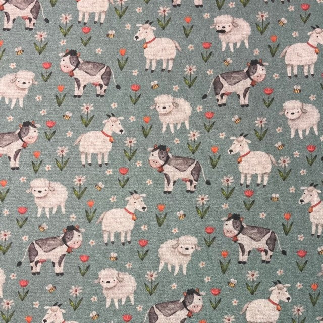 COTON IMPRIME Animaux de la ferme
