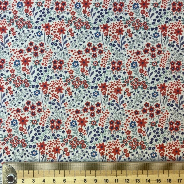 ENDUIT IMPRIME Fleurs Terracotta