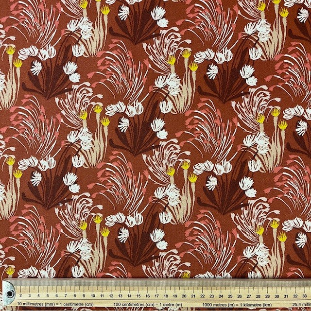 TOILE DECO IMPRIME Terracotta