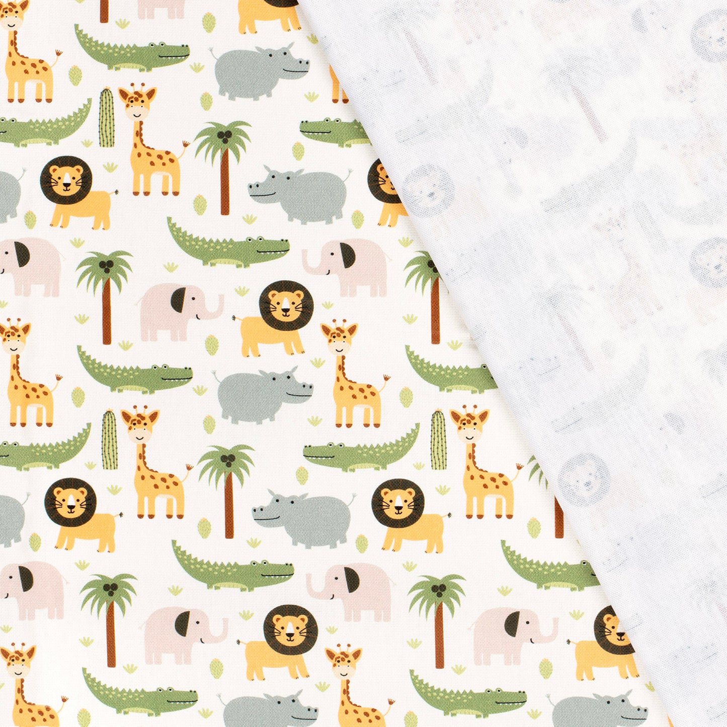 TOILE DECO IMPRIME Animaux de la savane