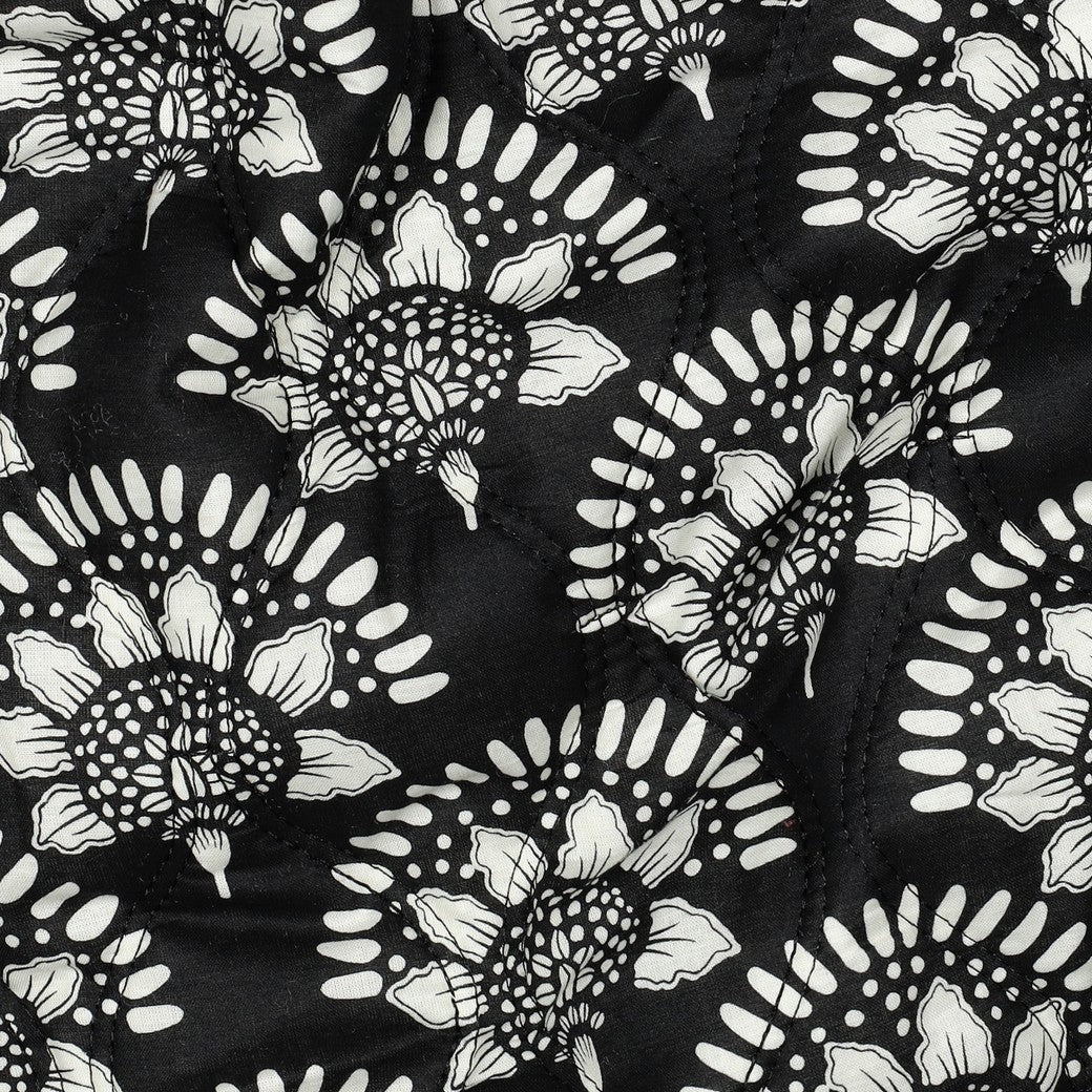 MATELASSE IMPRIME DOUBLE GAZE Noir et Blanc