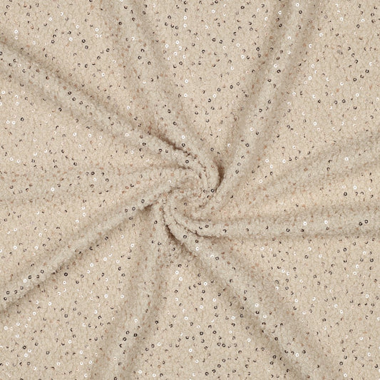 BOUCLETTE SEQUINS uni Ecrue