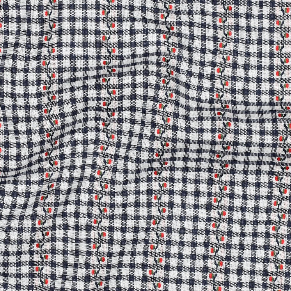 COTON BRODE Petites Fleurs sur Vichy