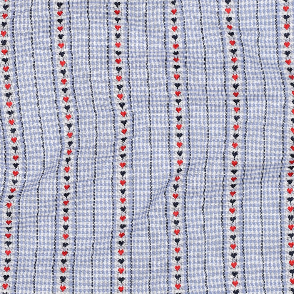 COTON BRODE Petites Cœurs sur Vichy