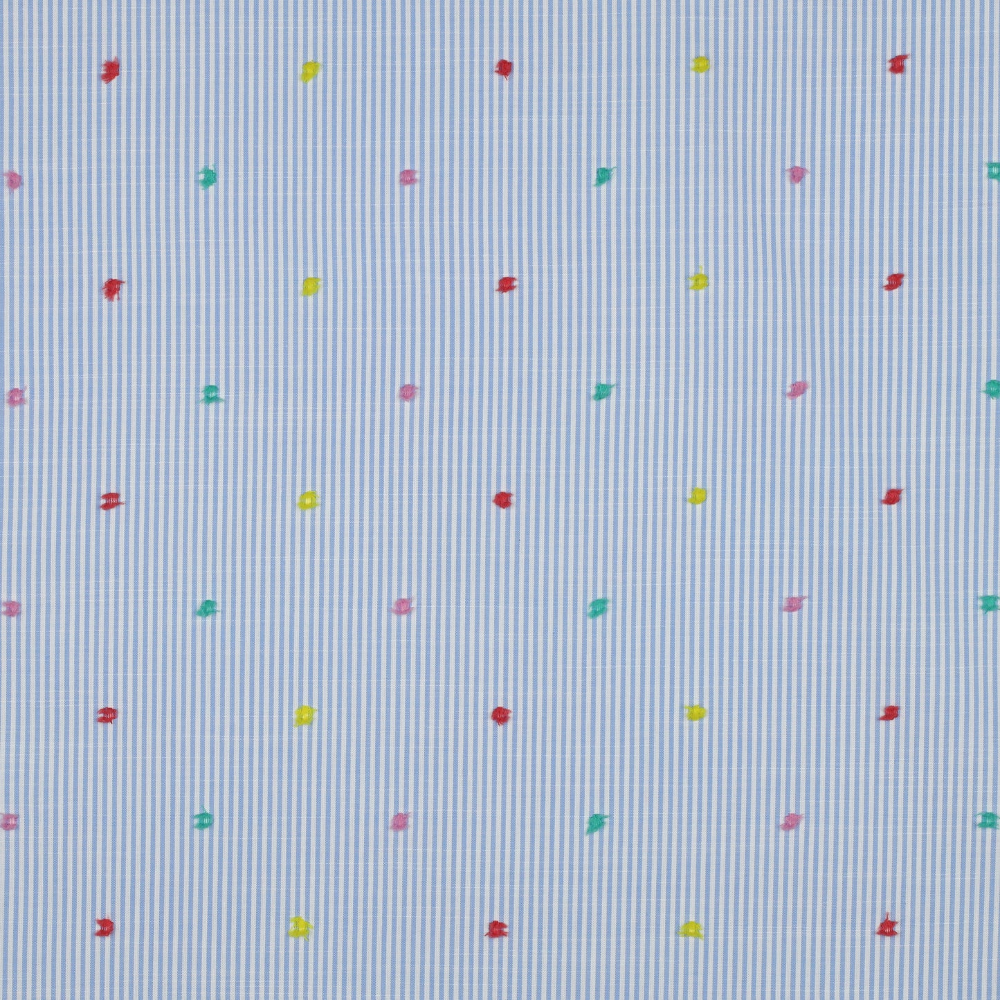 COTON BRODE Multi couleurs sur Rayures