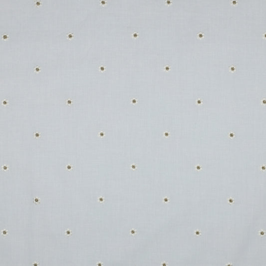 COTON BRODE Marguerites Cœurs Lurex
