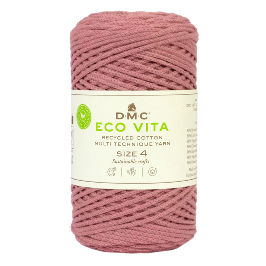 COTON RECYCLE ECO VITA 4 DMC Rose-04
