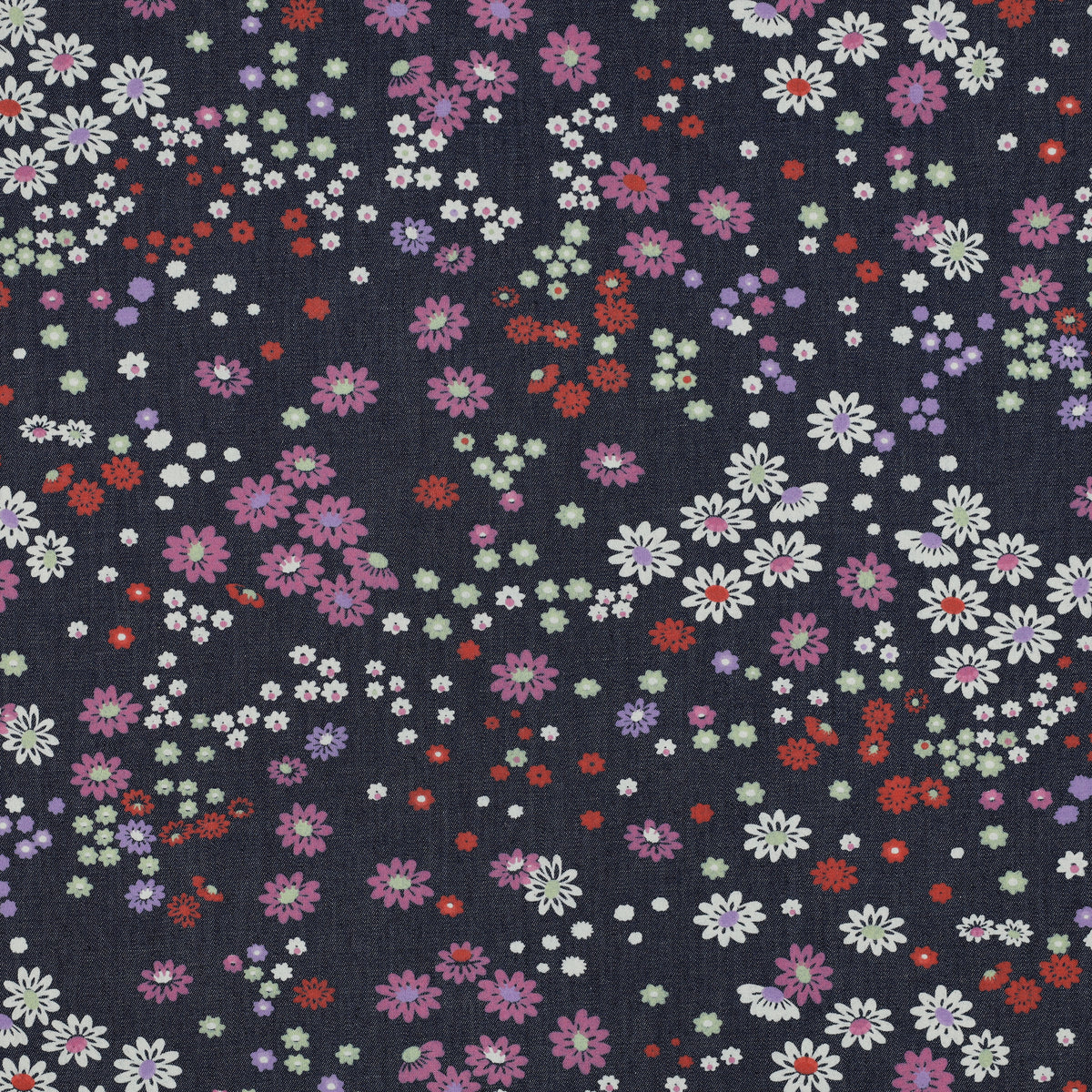 JEAN IMPRIME Petites Fleurs Violettes
