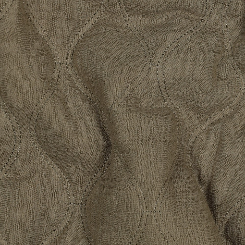 MATELASSE IMPRIME DOUBLE GAZE Kaki