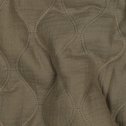 MATELASSE IMPRIME DOUBLE GAZE Kaki