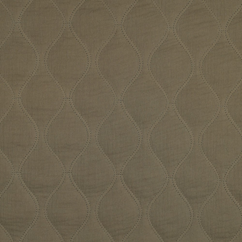 MATELASSE IMPRIME DOUBLE GAZE Kaki