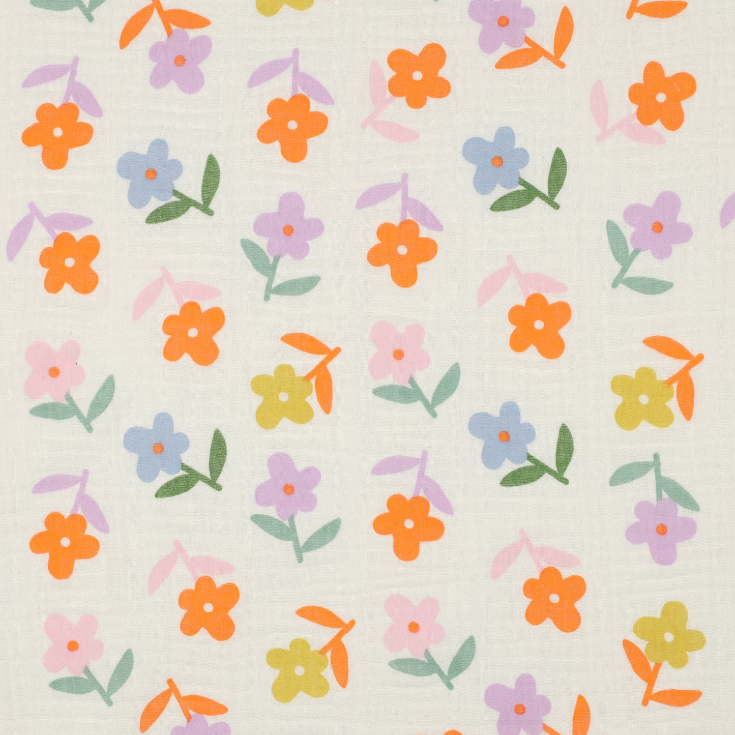 DOUBLE GAZE IMPRIMEE Grandes Fleurs