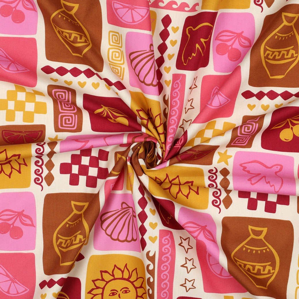 COTON IMPRIME Patch Rose