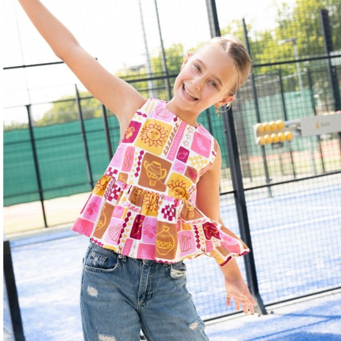 COTON IMPRIME Patch Rose