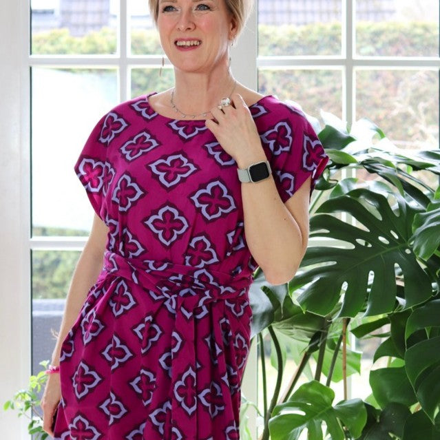VISCOSE TWILL IMPRIMEE graphique Bordeaux