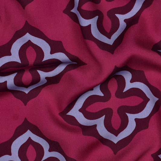 VISCOSE TWILL IMPRIMEE graphique Bordeaux