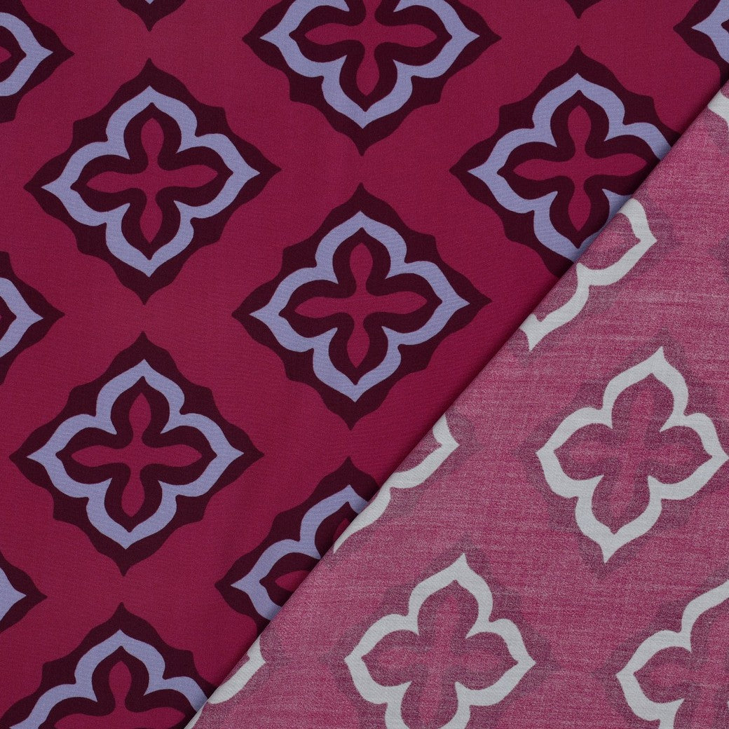 VISCOSE TWILL IMPRIMEE graphique Bordeaux