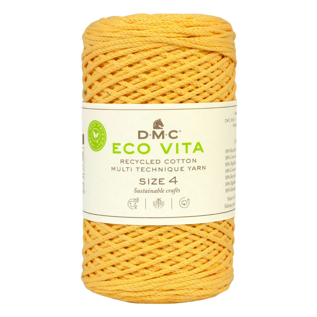 COTON RECYCLE ECO VITA 4 DMC Jaune-09