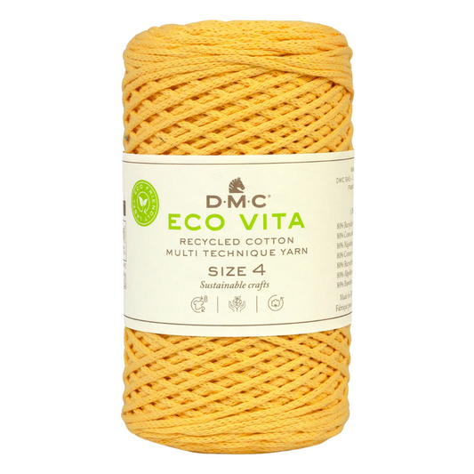 COTON RECYCLE ECO VITA 4 DMC Jaune-09