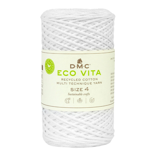 COTON RECYCLE ECO VITA 4 DMC Blanc-100