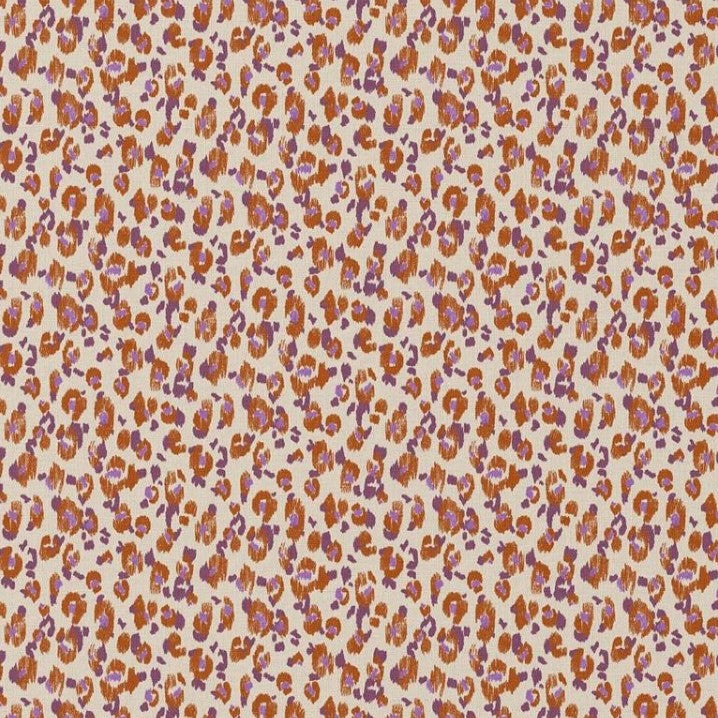 COTON IMPRIME GRAPHIQUE Caramel et Violet