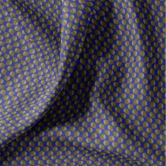 COTON IMPRIME GRAPHIQUE Bleu et Vert