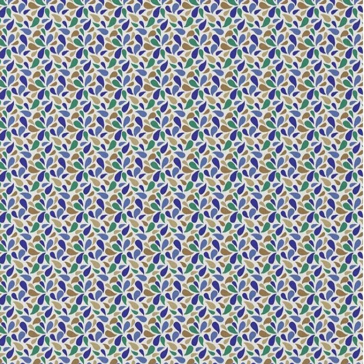 COTON IMPRIME GRAPHIQUE Bleu et Vert