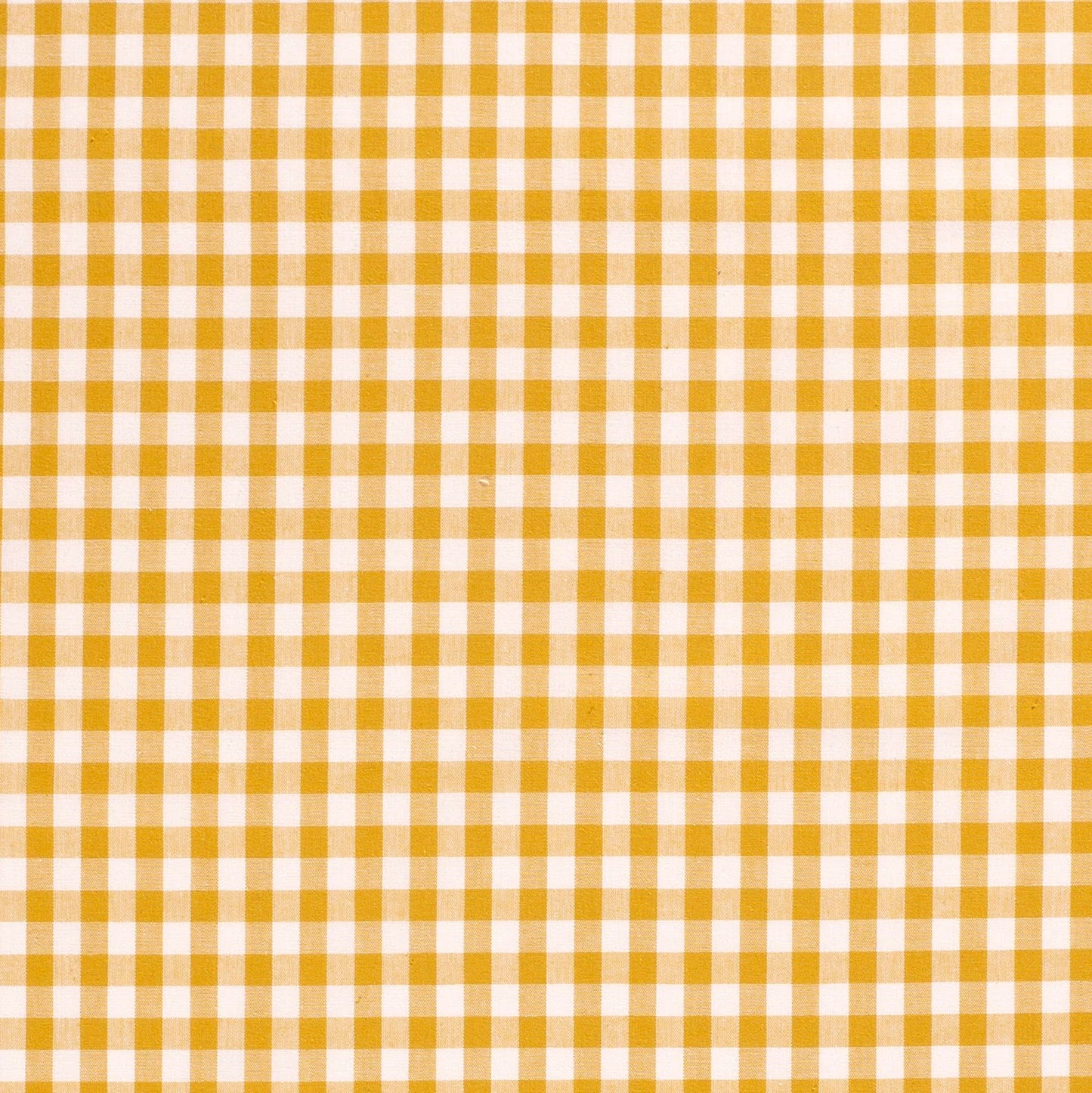 COTON IMPRIME Vichy Gros Carreaux Jaune Moutarde
