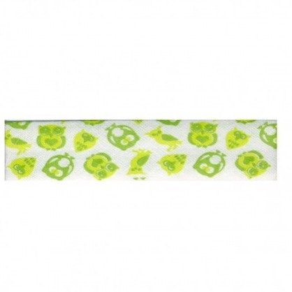 BIAIS IMPRIME Hiboux Vert-20 cm
