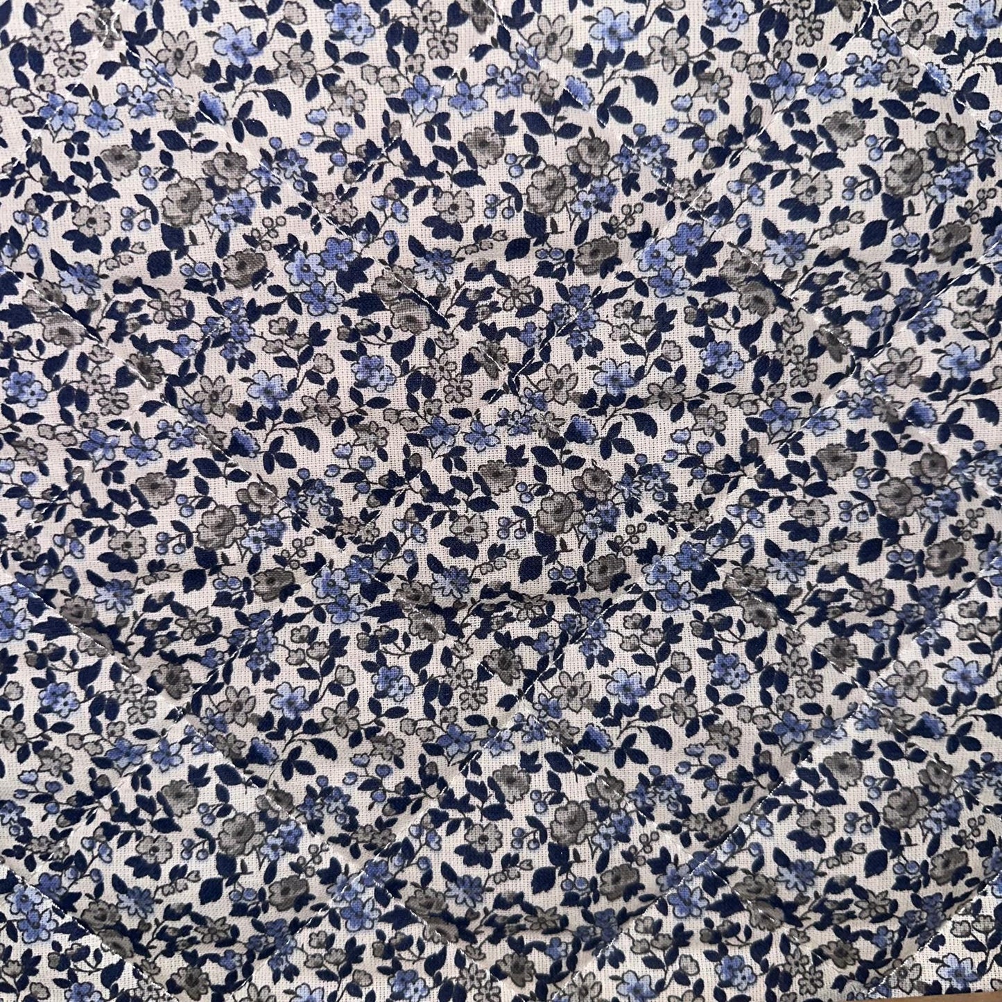 MATELASSE IMPRIME Fleuris Bleu