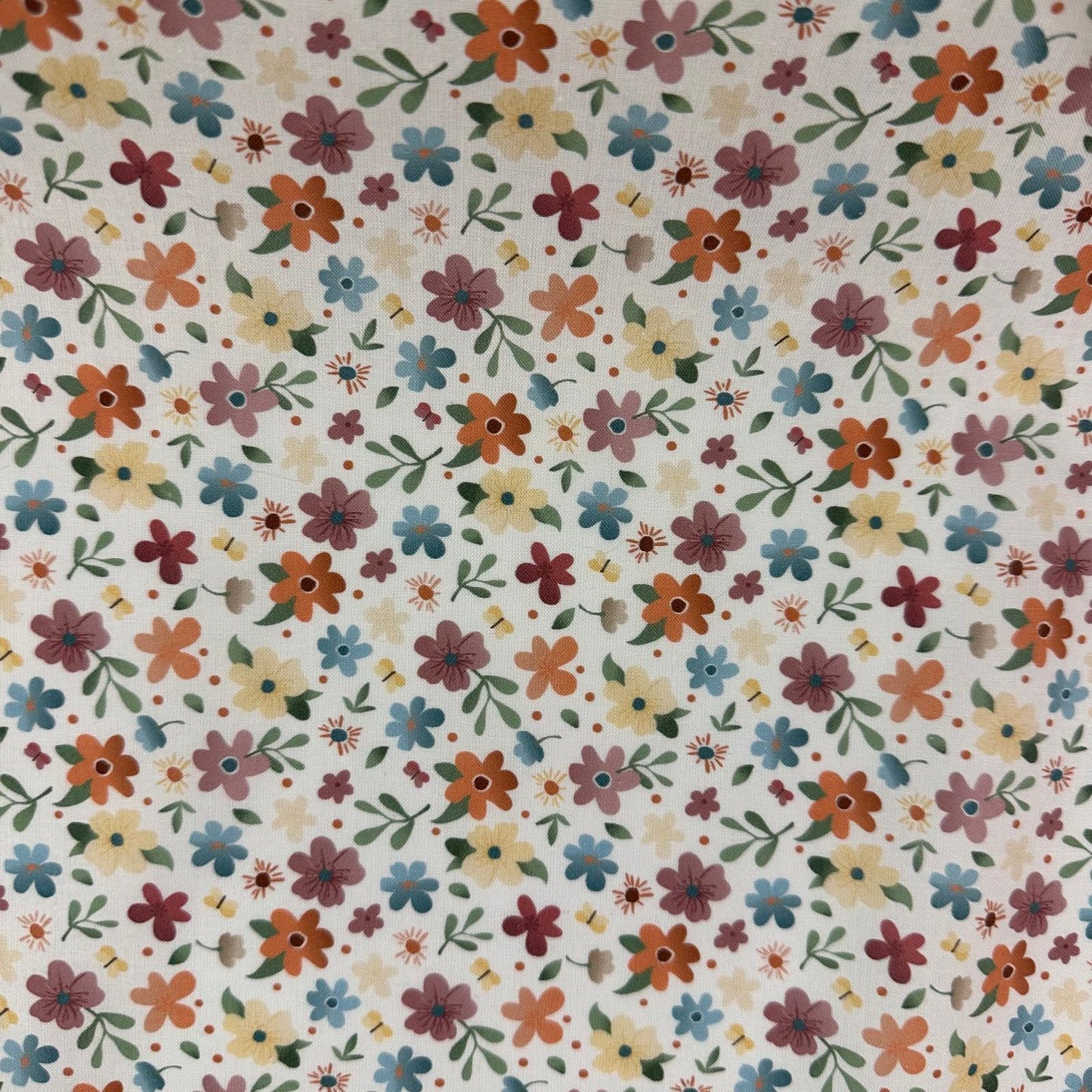 COTON IMPRIME Fleuris