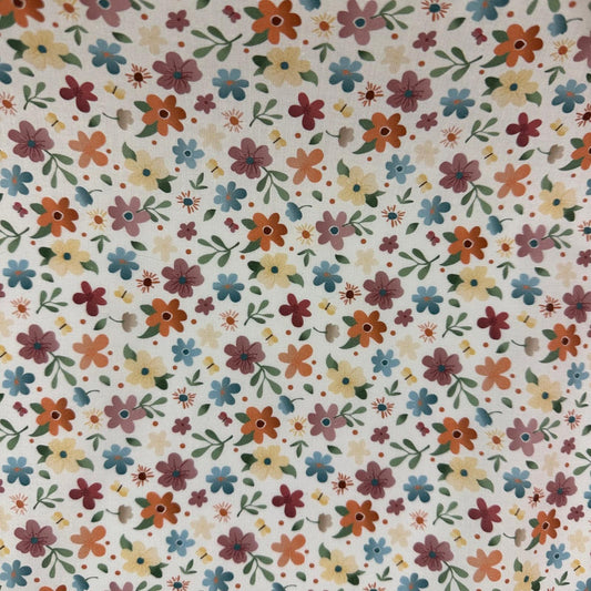 COTON IMPRIME Fleuris