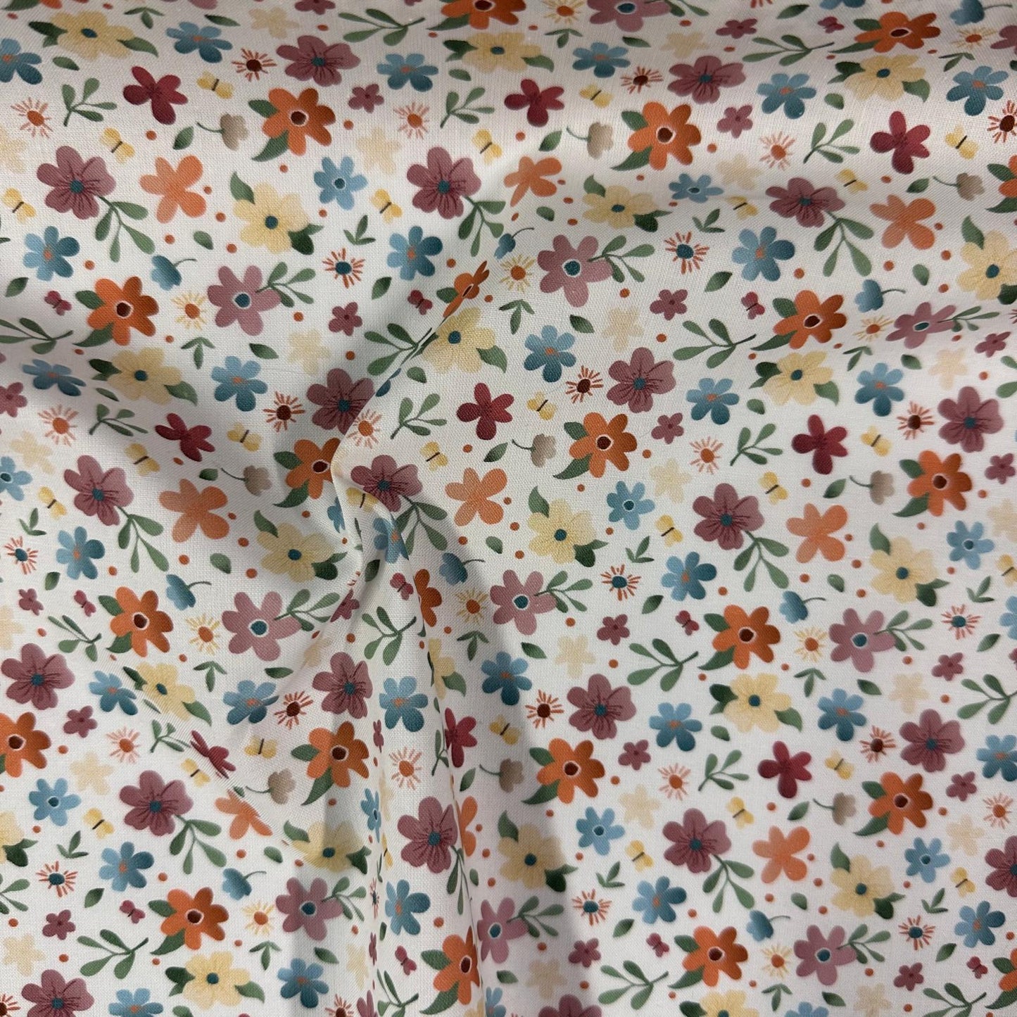 COTON IMPRIME Fleuris