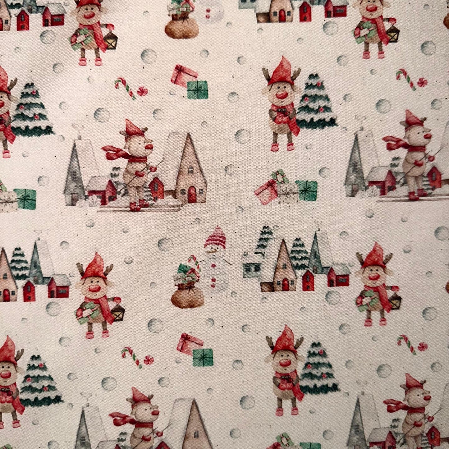 COTON IMPRIME Village des Cerfs de Noel