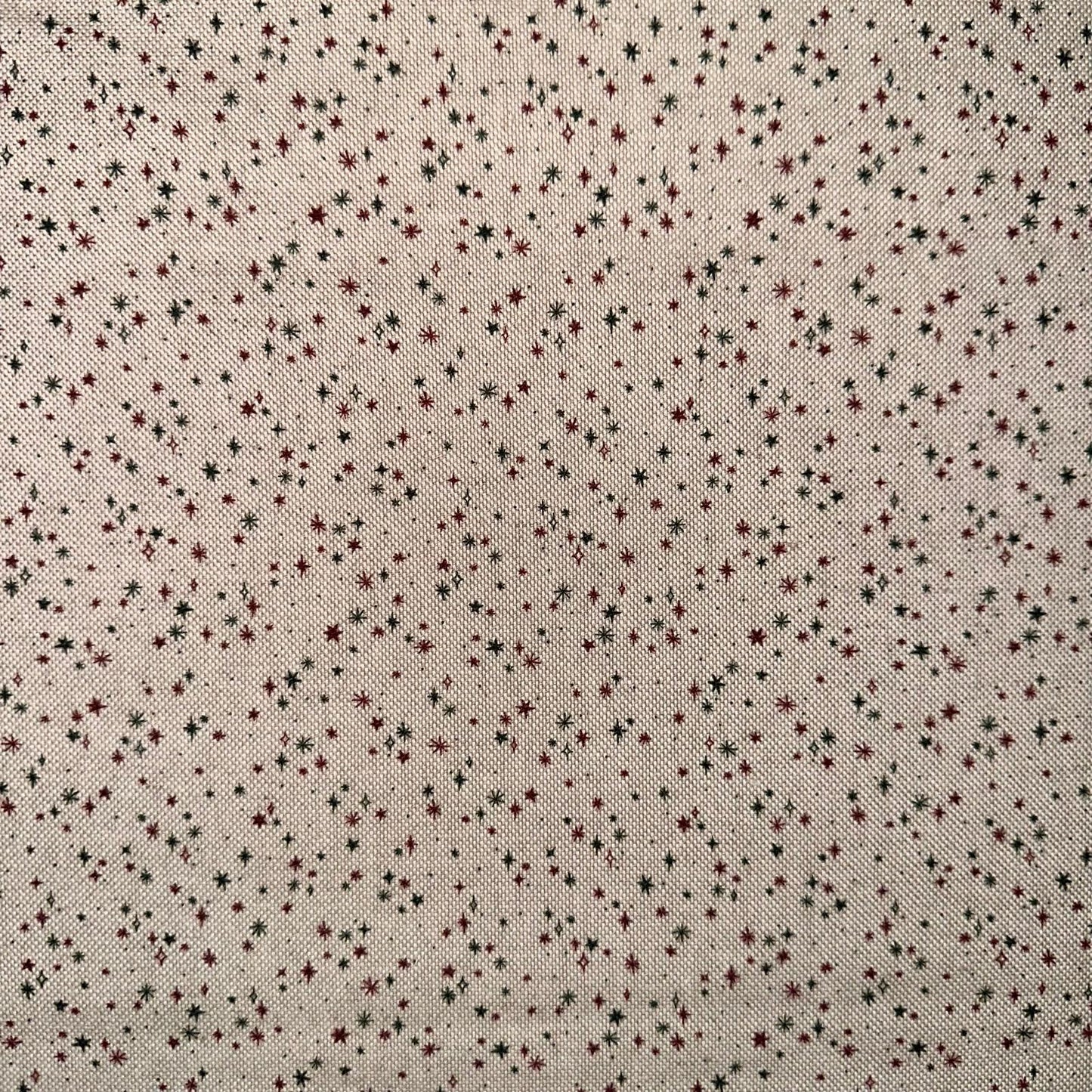 TOILE COTON FOND LIN Etoiles de Noel