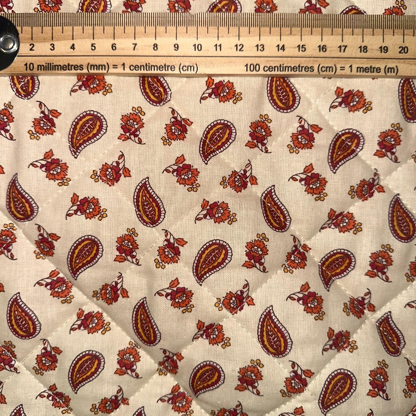 MATELASSE IMPRIME Fleuris Orange