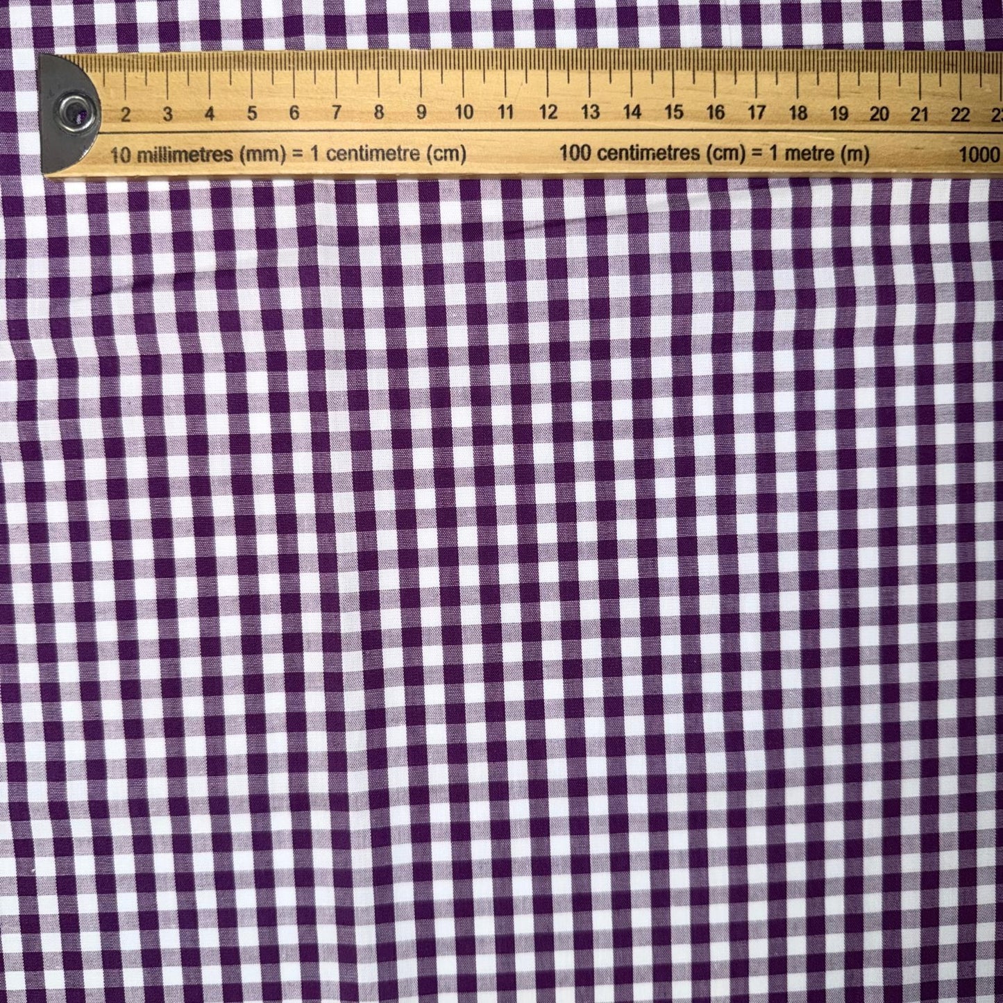 COTON IMPRIME Vichy Violet