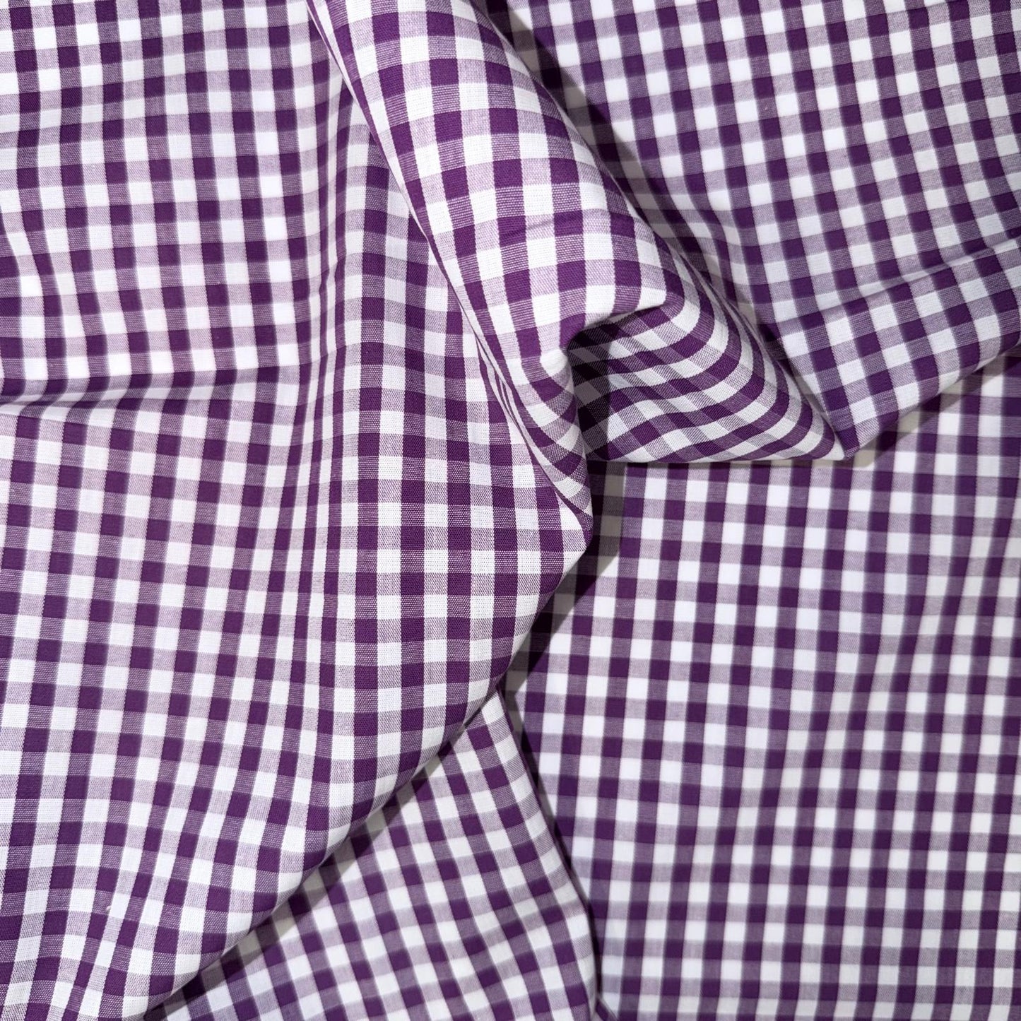 COTON IMPRIME Vichy Violet